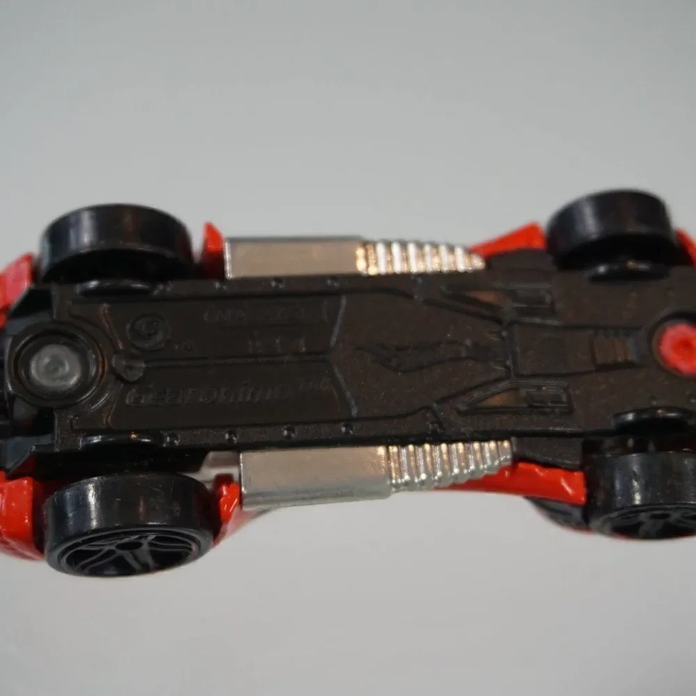 Hot Wheels Gearonimo Orange Yellow Track Stunts Diecast Car Mattel 2011